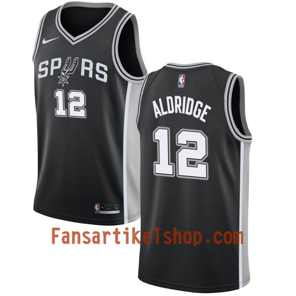 NBA San Antonio Spurs Trikot LaMarcus Aldridge 12 Nike 2017-18 Schwarz Swingman - Herren NBA San Antonio Spurs Trikot LaMarcus Aldridge 12 Nike 2017-18 Schwarz Swingman - Herren